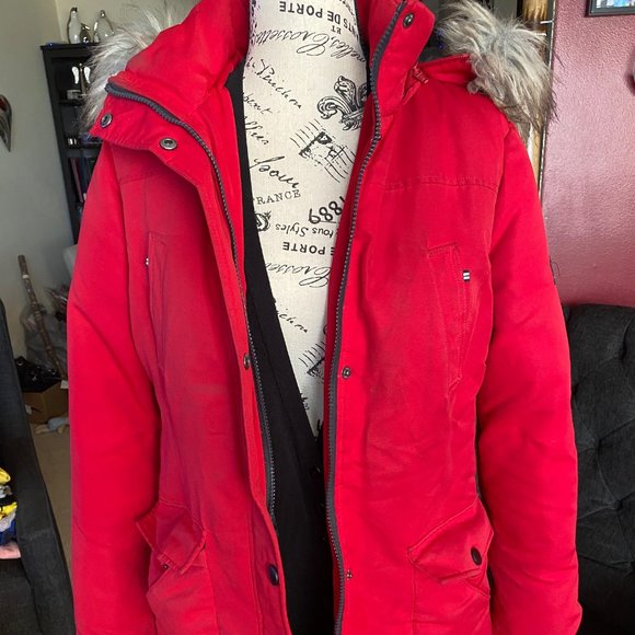 Down and feather long winter coat :-) - Picture 1 of 6